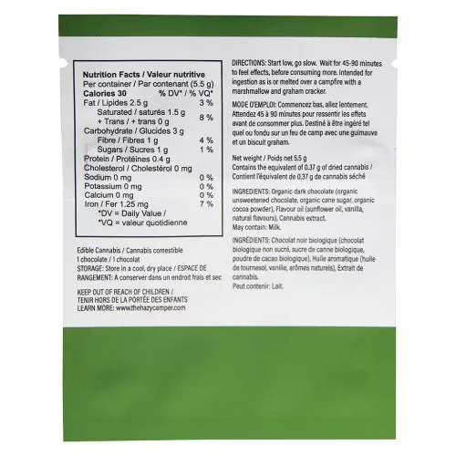 Hazy Mint THC Organic Dark Chocolate image 3