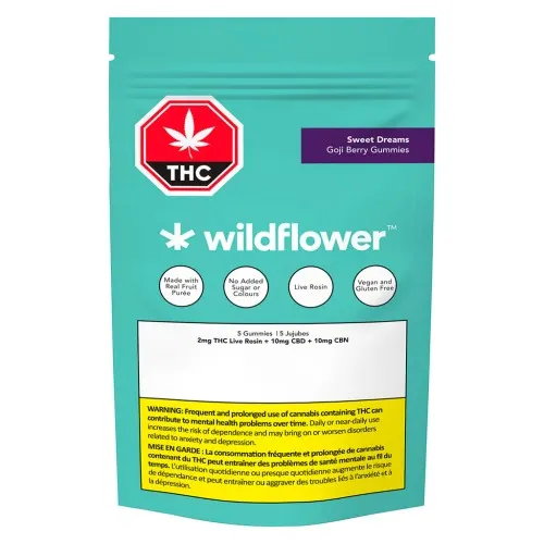 Sweet Dreams Goji Berry CBN + CBD + THC Gummies image 2
