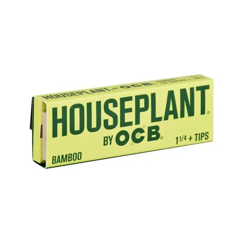 Houseplant by OCB - Bamboo Rolling  Papers (1¼") + Tips