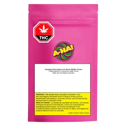 Caramel Chocolate Live Rosin Waffle Cones image 2