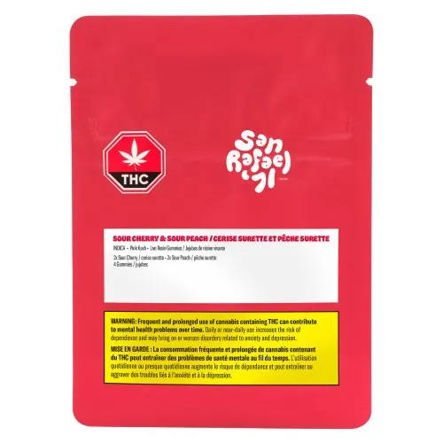 Sour Cherry & Peach Live Resin Gummies image 2