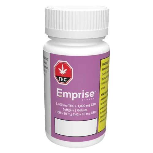1000 THC + 1000 CBD Softgels image 3